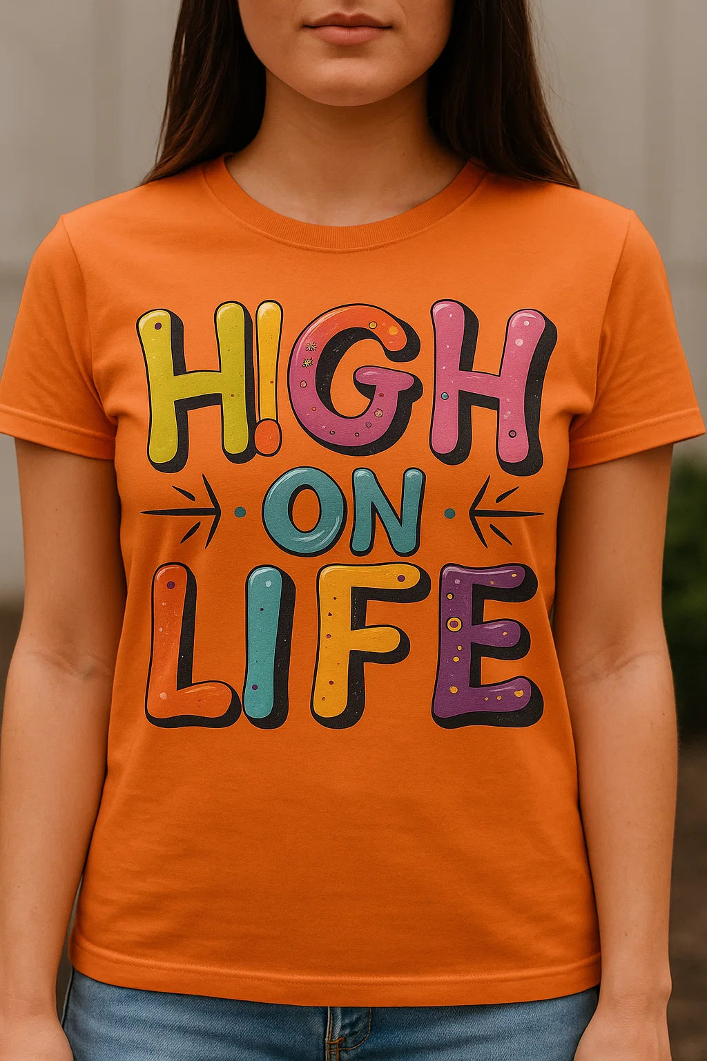 HIGH ON LIFE Graphic T-Shirt – Bold, Playful Streetwear for the Gen Z Mood