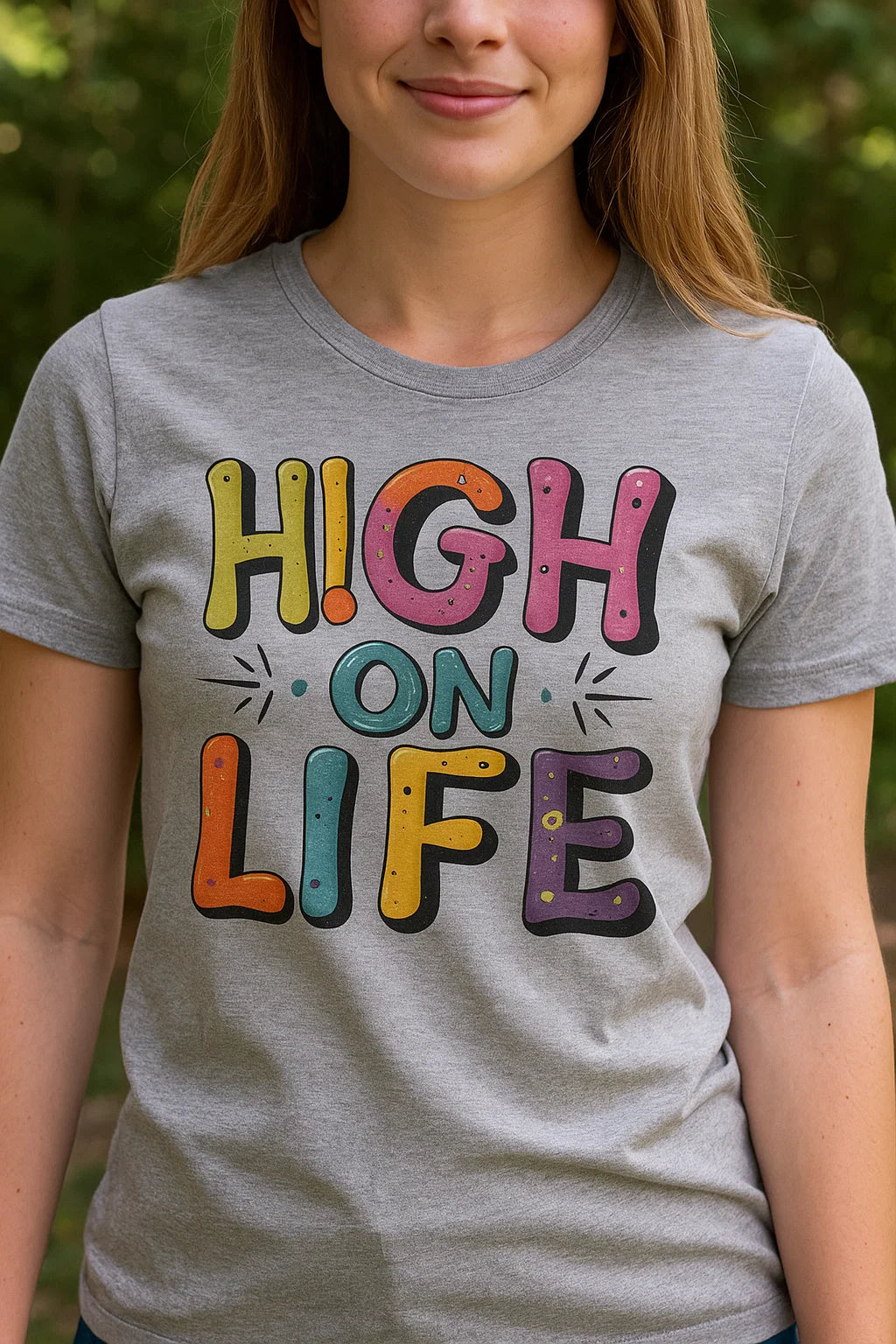 HIGH ON LIFE Graphic T-Shirt – Bold, Playful Streetwear for the Gen Z Mood