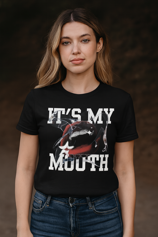 Bold “IT'S MY MOUTH” Graphic T-Shirt – Unisex Gen Z Streetwear Tee