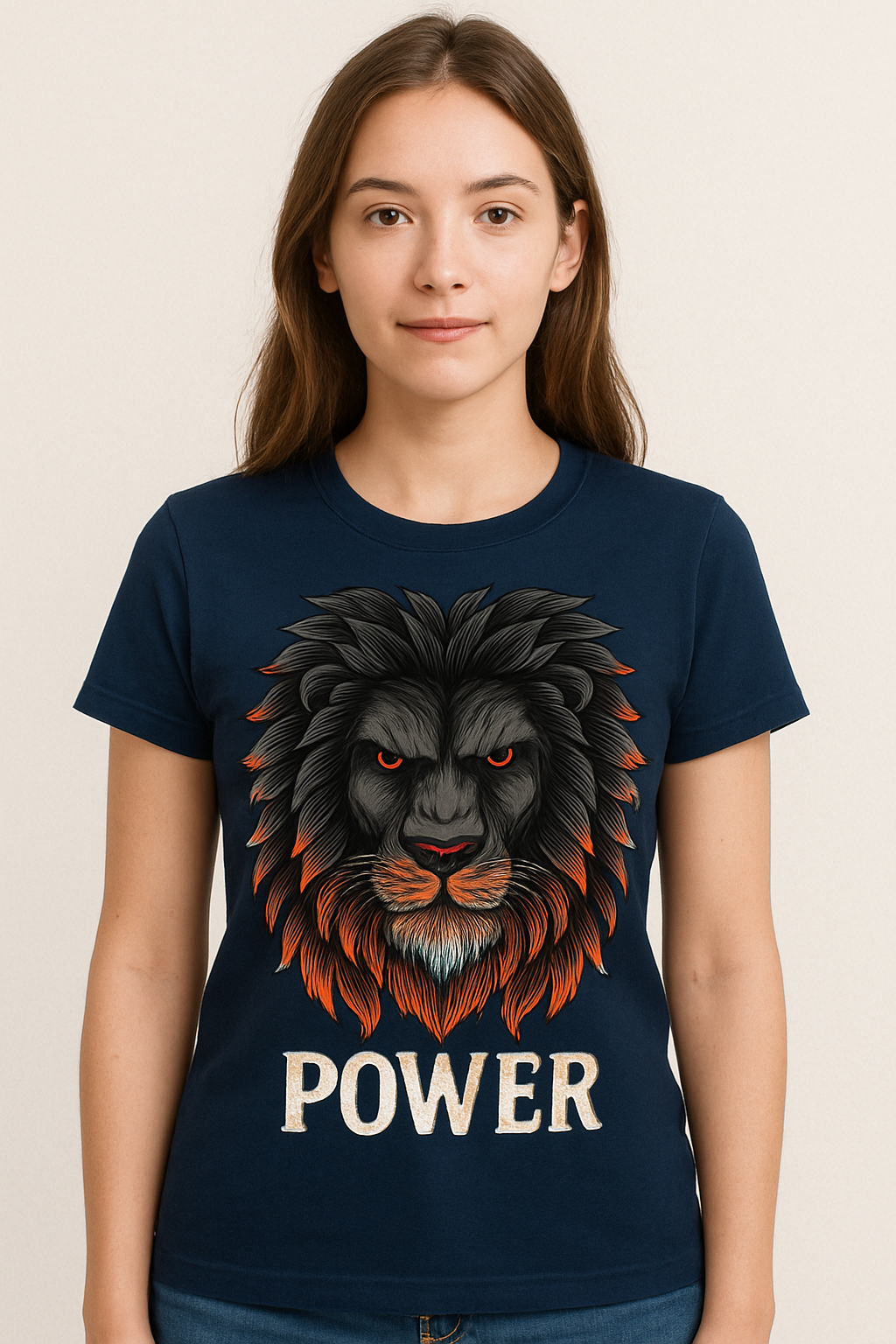 POWER Lion Graphic T-Shirt – Unisex Tee | Gen Z Streetwear India