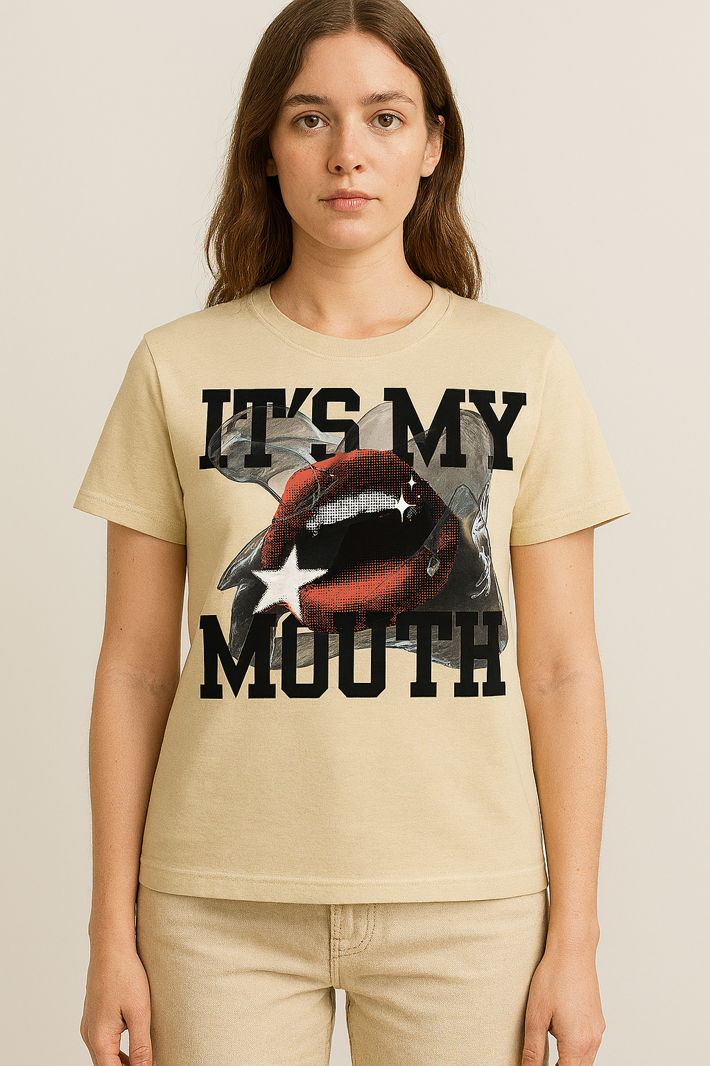 Bold “IT'S MY MOUTH” Graphic T-Shirt – Unisex Gen Z Streetwear Tee