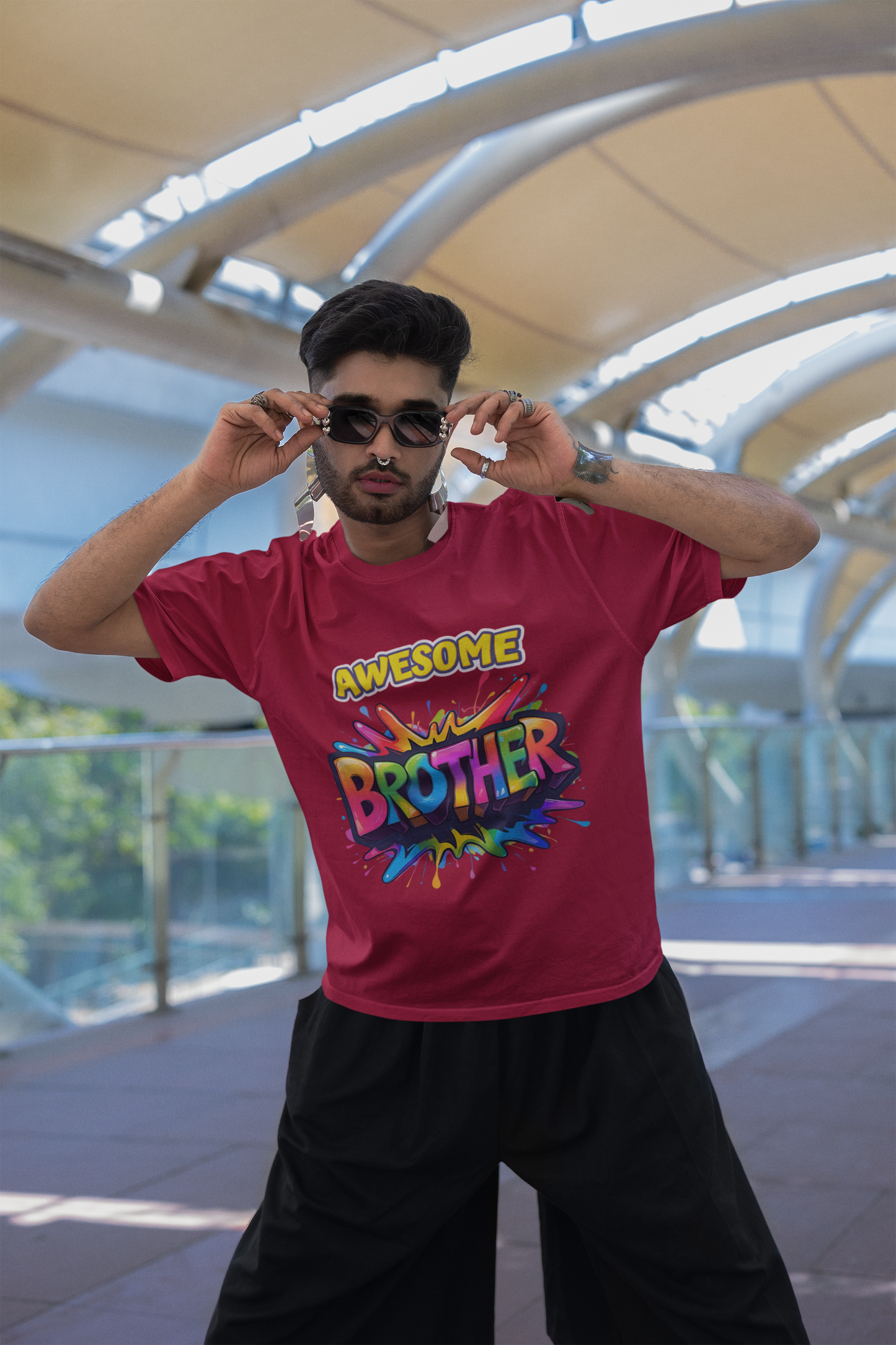 “Awesome Brother” Comic Blast Graphic T-Shirt – Rakhi Drop Limited Edition