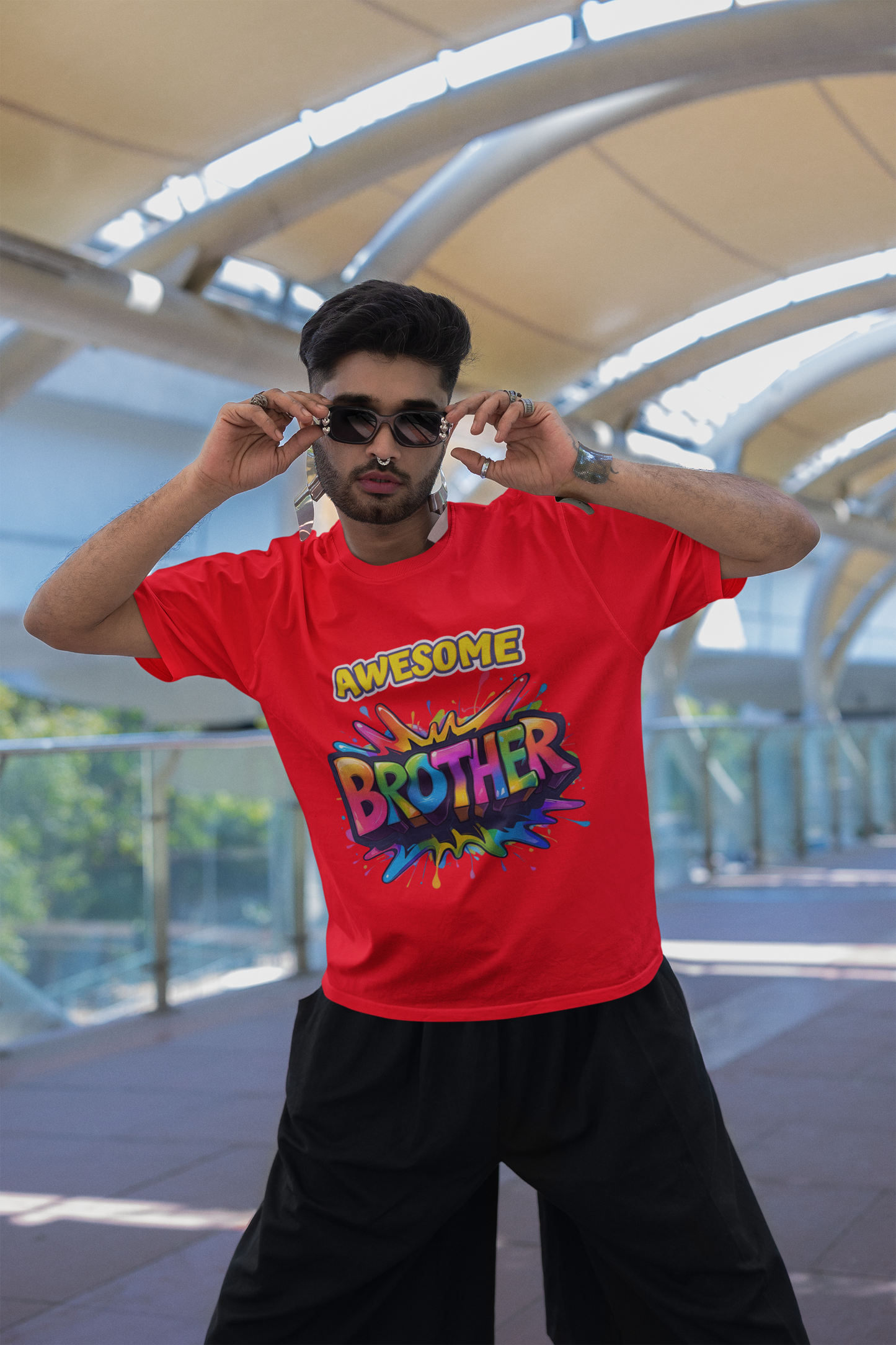 “Awesome Brother” Comic Blast Graphic T-Shirt – Rakhi Drop Limited Edition