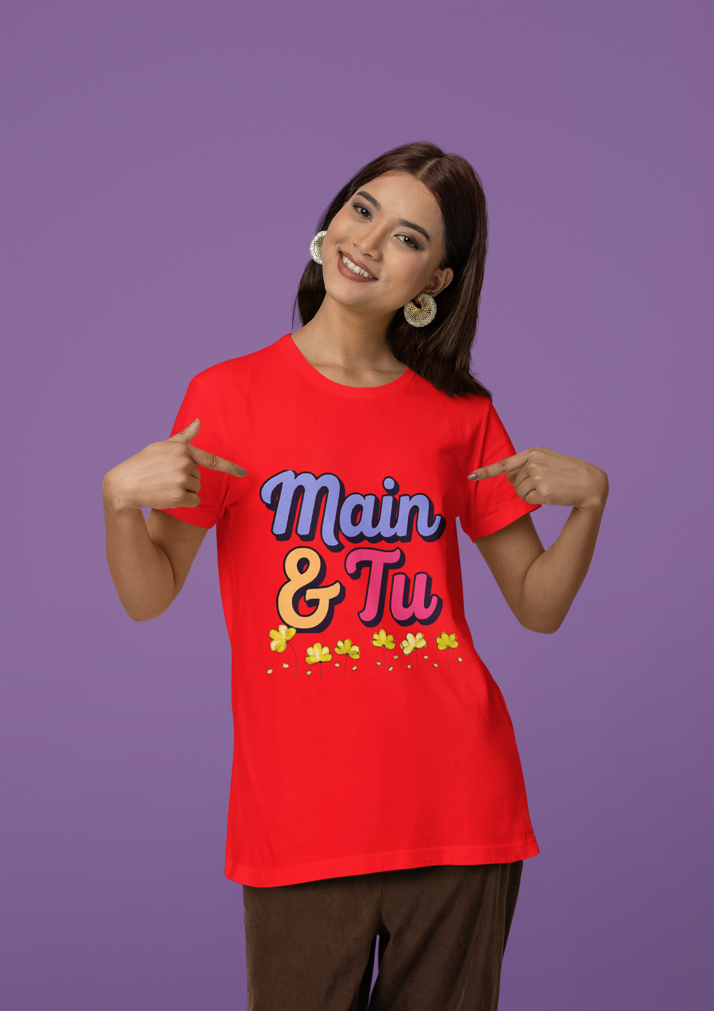 Main & Tu for Women Graphic T-Shirt – | Bold Desi Streetwear Tee