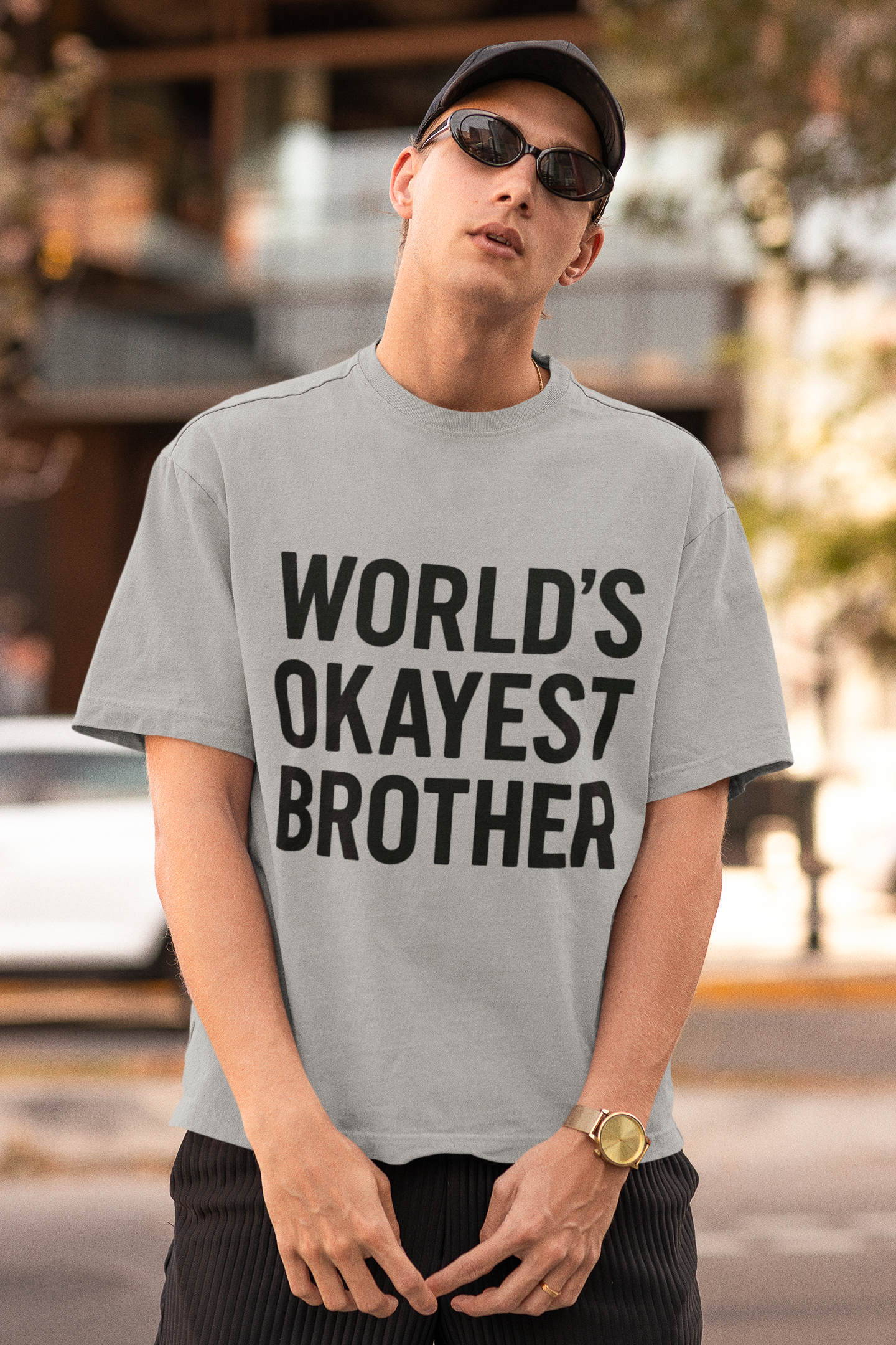 World’s Okayest Brother” Gen Z T-Shirt – Rakhi Drop Limited Edition