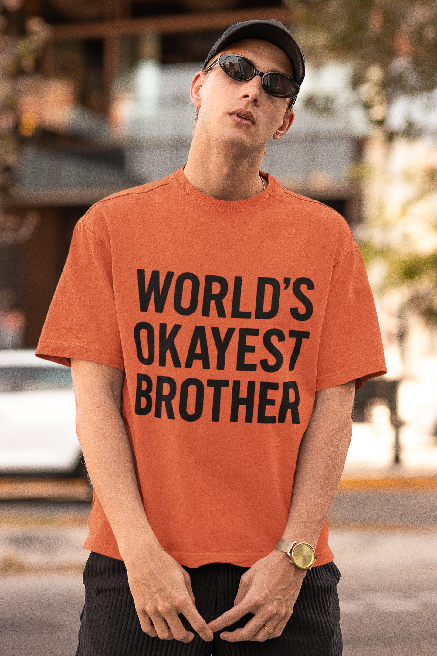 World’s Okayest Brother” Gen Z T-Shirt – Rakhi Drop Limited Edition