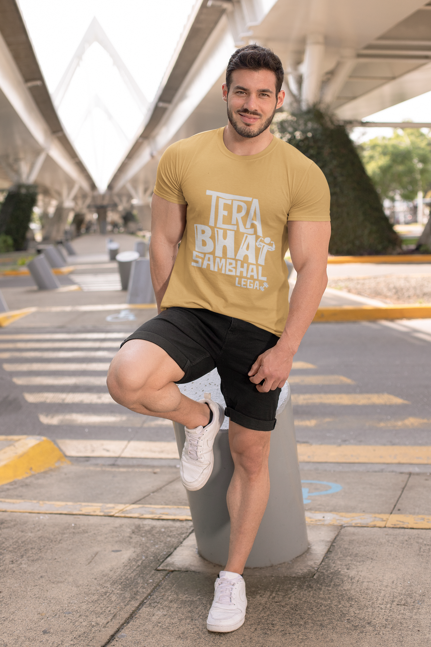 Bhai Mode Activated: “Tera Bhai Sambhal Lega” Graphic T-Shirt – Rakhi Drop Limited Edition