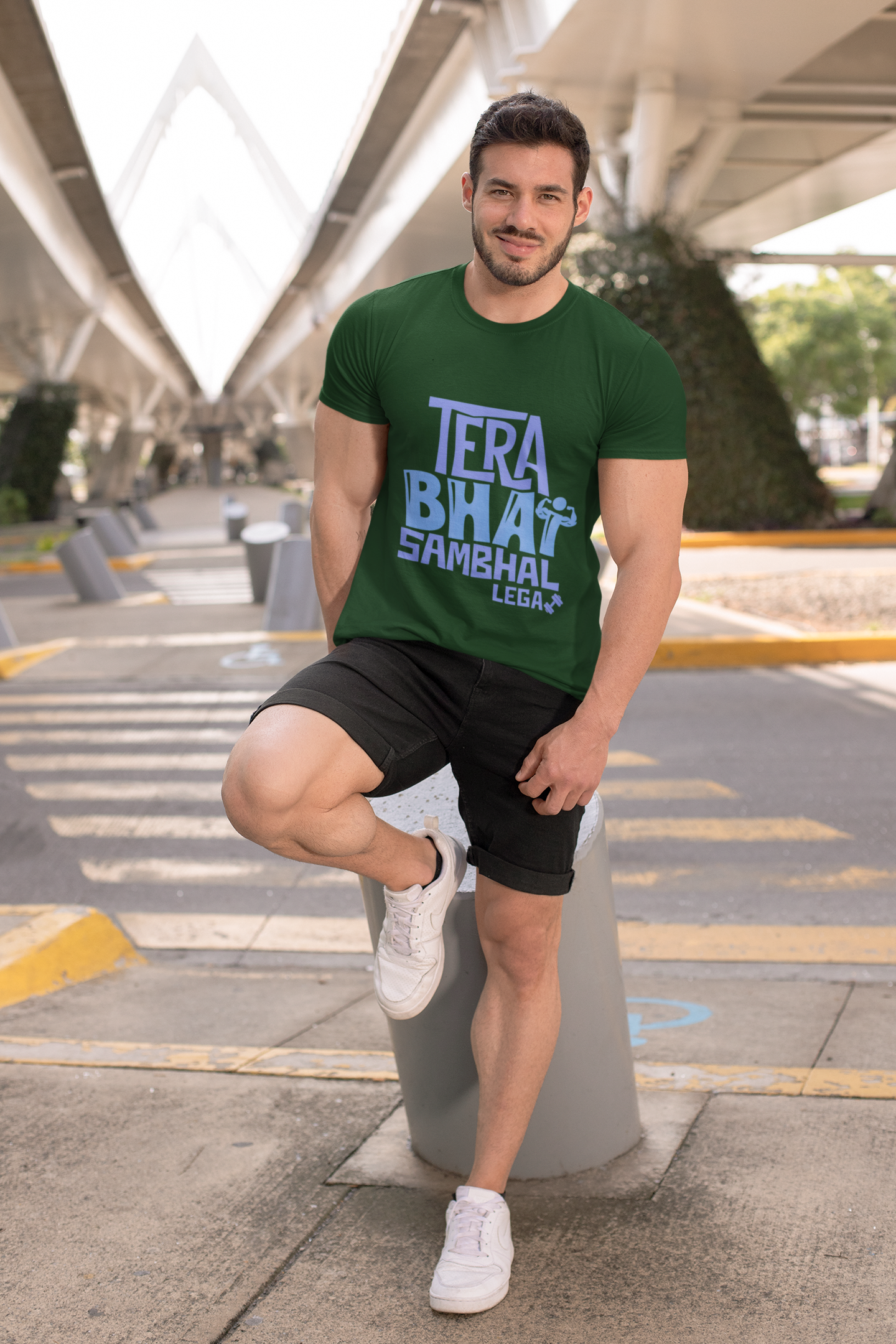 Bhai Mode Activated: “Tera Bhai Sambhal Lega” Graphic T-Shirt – Rakhi Drop Limited Edition