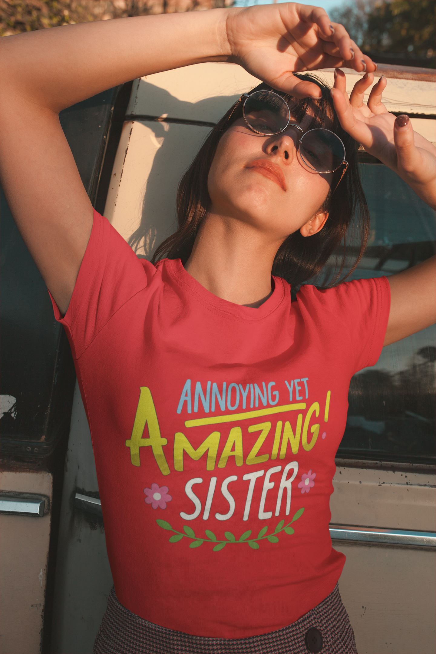 Unleash Sibling Chaos with the “Annoying Yet Amazing Sister” Graphic T-Shirt
