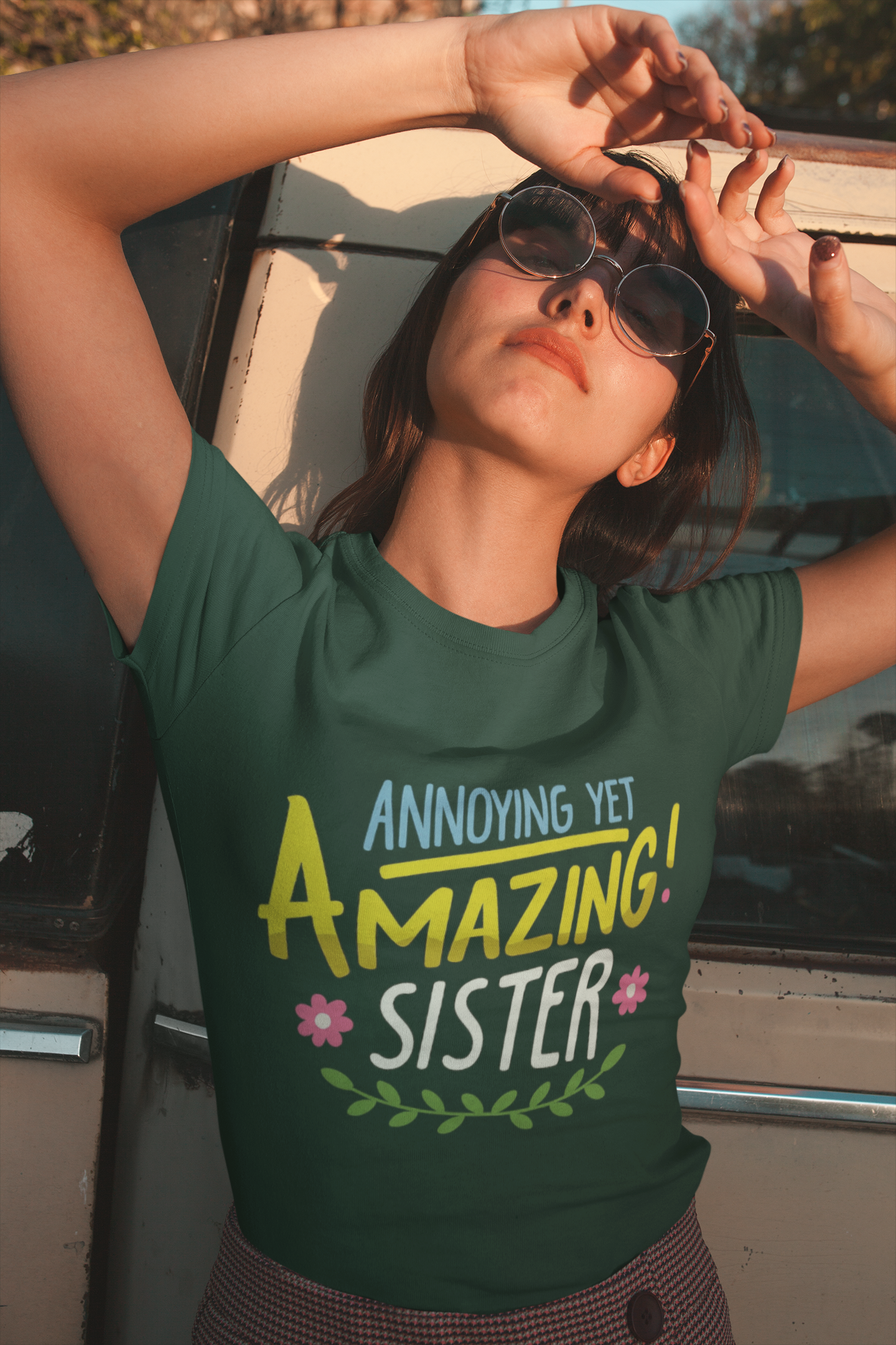 Unleash Sibling Chaos with the “Annoying Yet Amazing Sister” Graphic T-Shirt