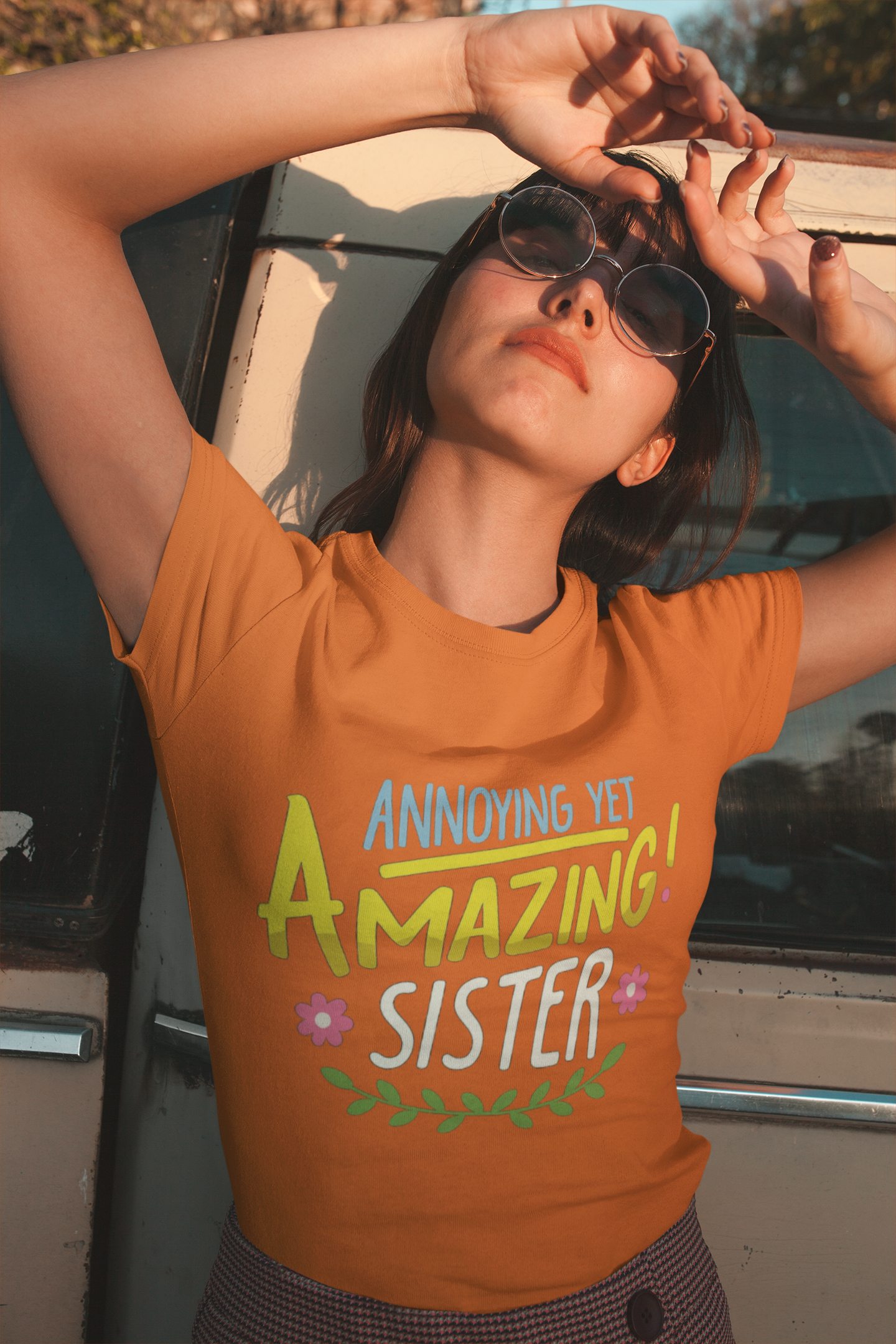Unleash Sibling Chaos with the “Annoying Yet Amazing Sister” Graphic T-Shirt