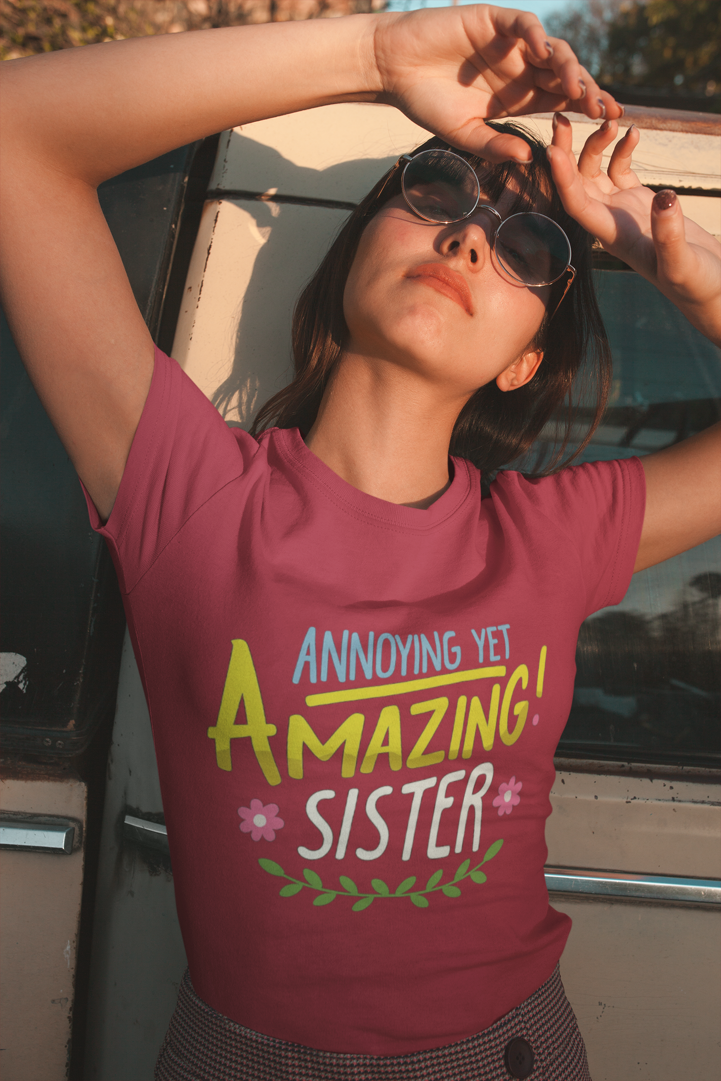 Unleash Sibling Chaos with the “Annoying Yet Amazing Sister” Graphic T-Shirt