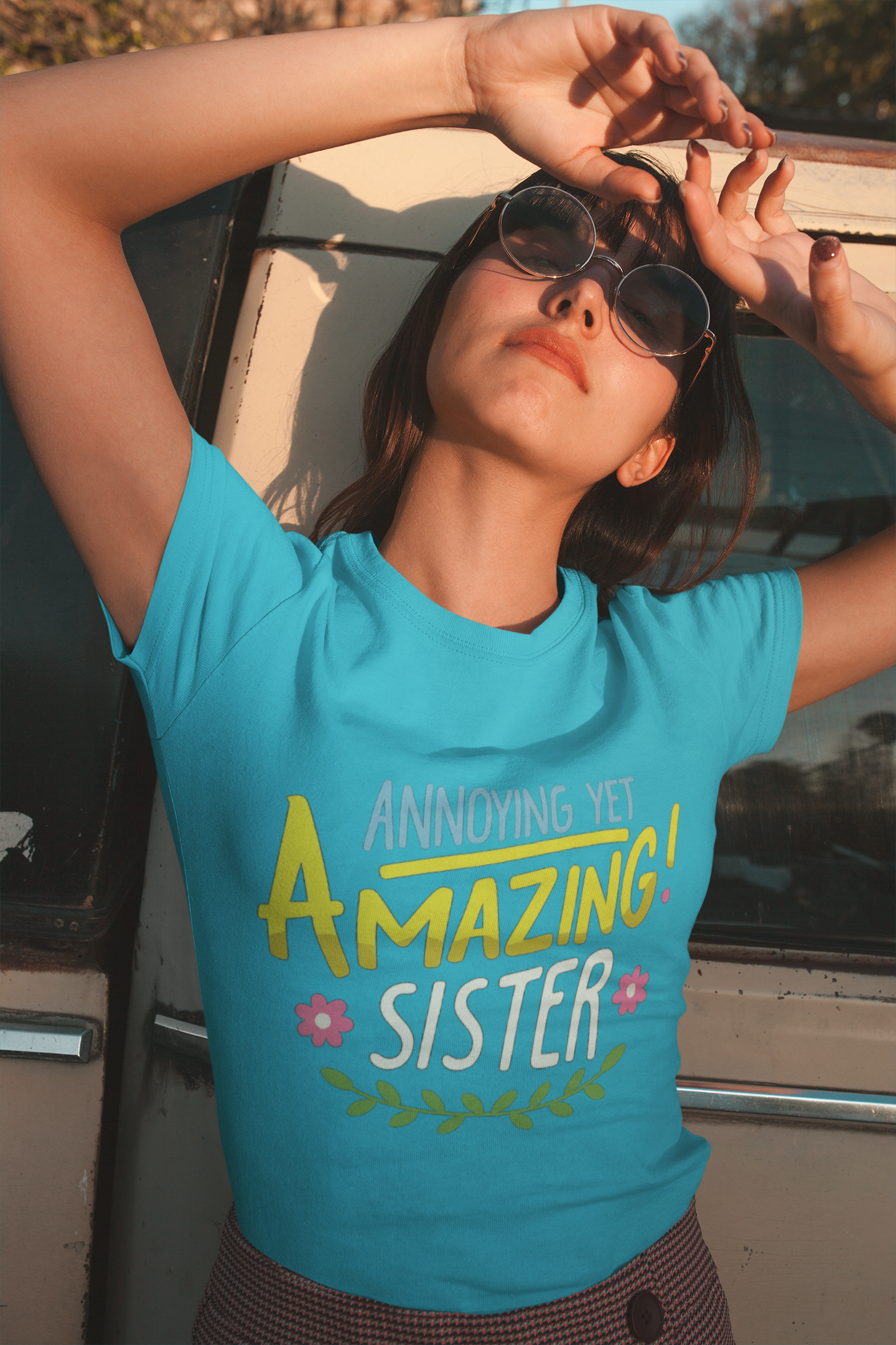 Unleash Sibling Chaos with the “Annoying Yet Amazing Sister” Graphic T-Shirt