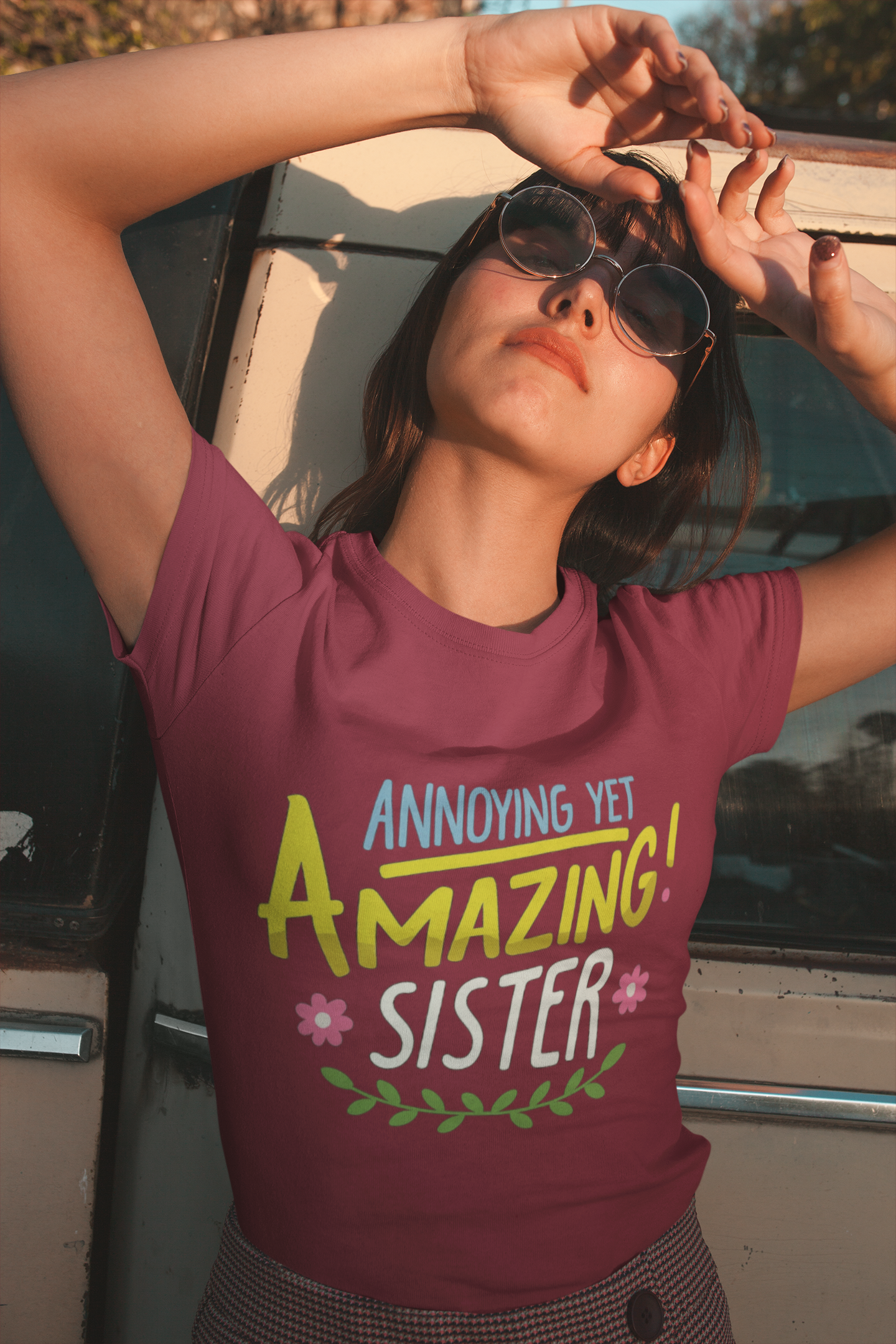 Unleash Sibling Chaos with the “Annoying Yet Amazing Sister” Graphic T-Shirt