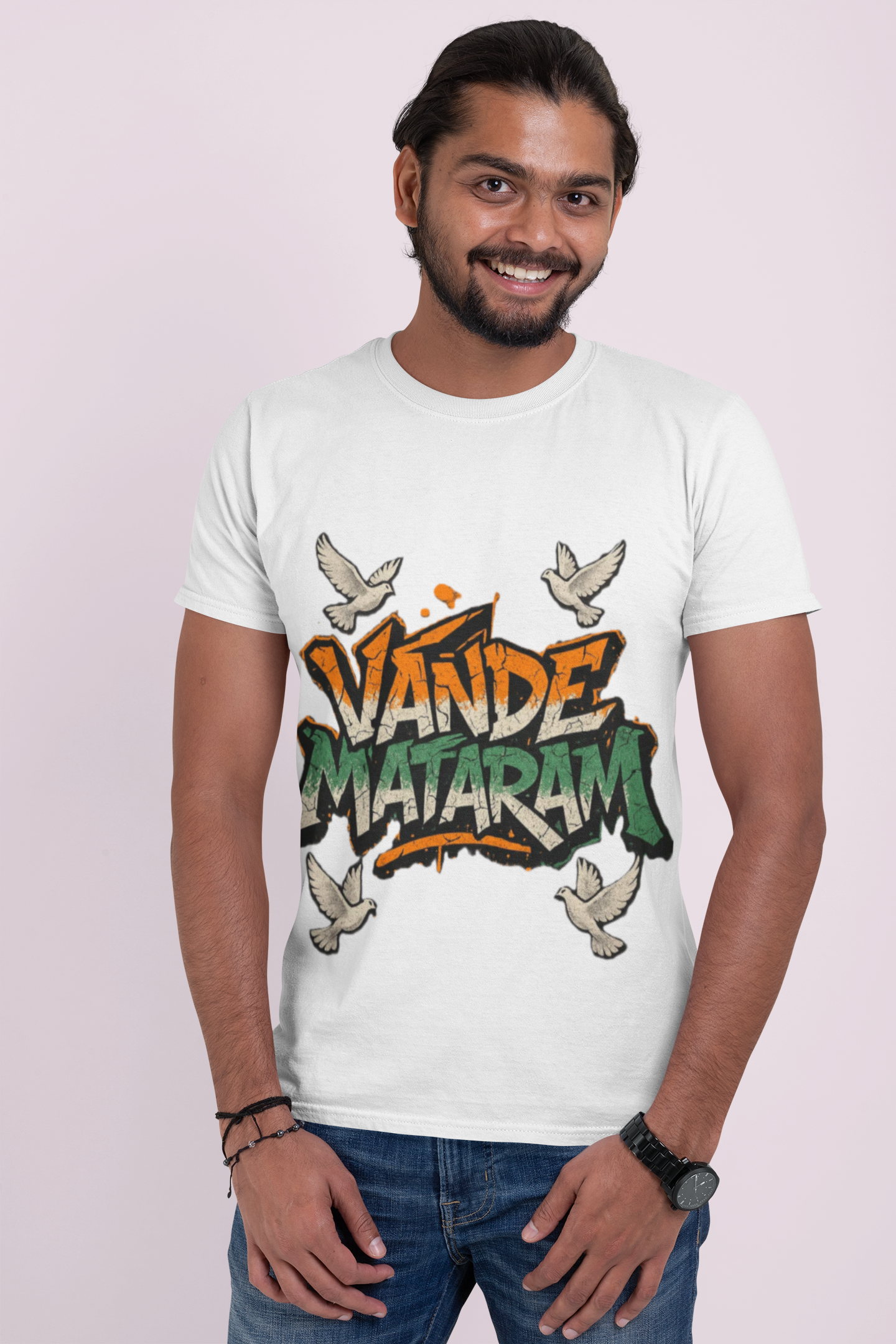 Vande Mataram Graphic T-Shirt for Independence Day | Limited Edition Indian Patriotic Tee