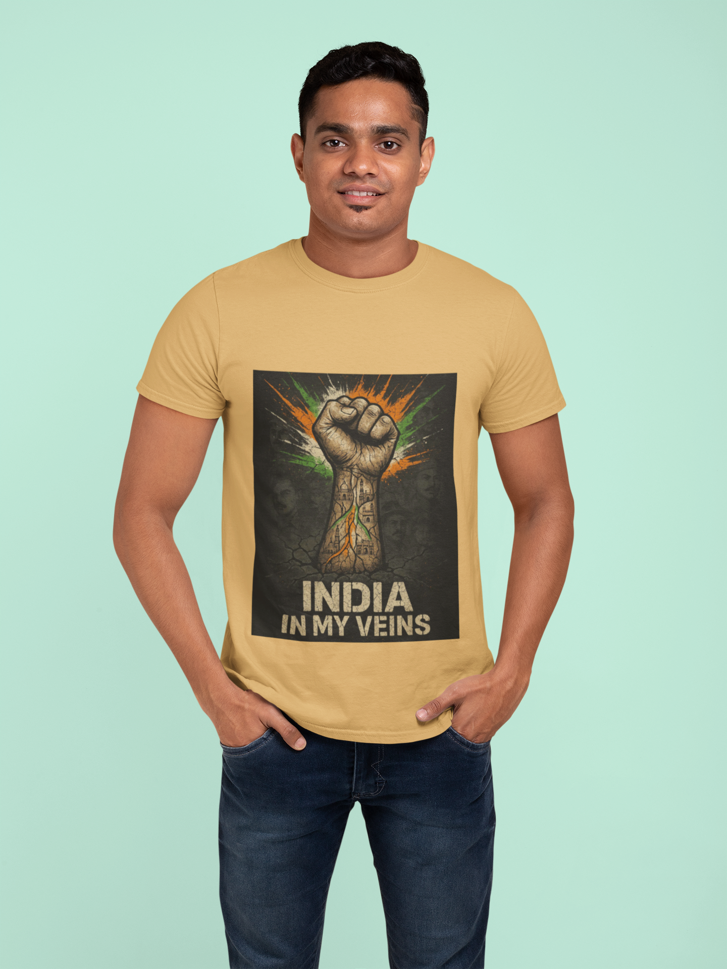 India In My Veins - Limited Edition Patriotic T-Shirt | Independence Day Streetwear