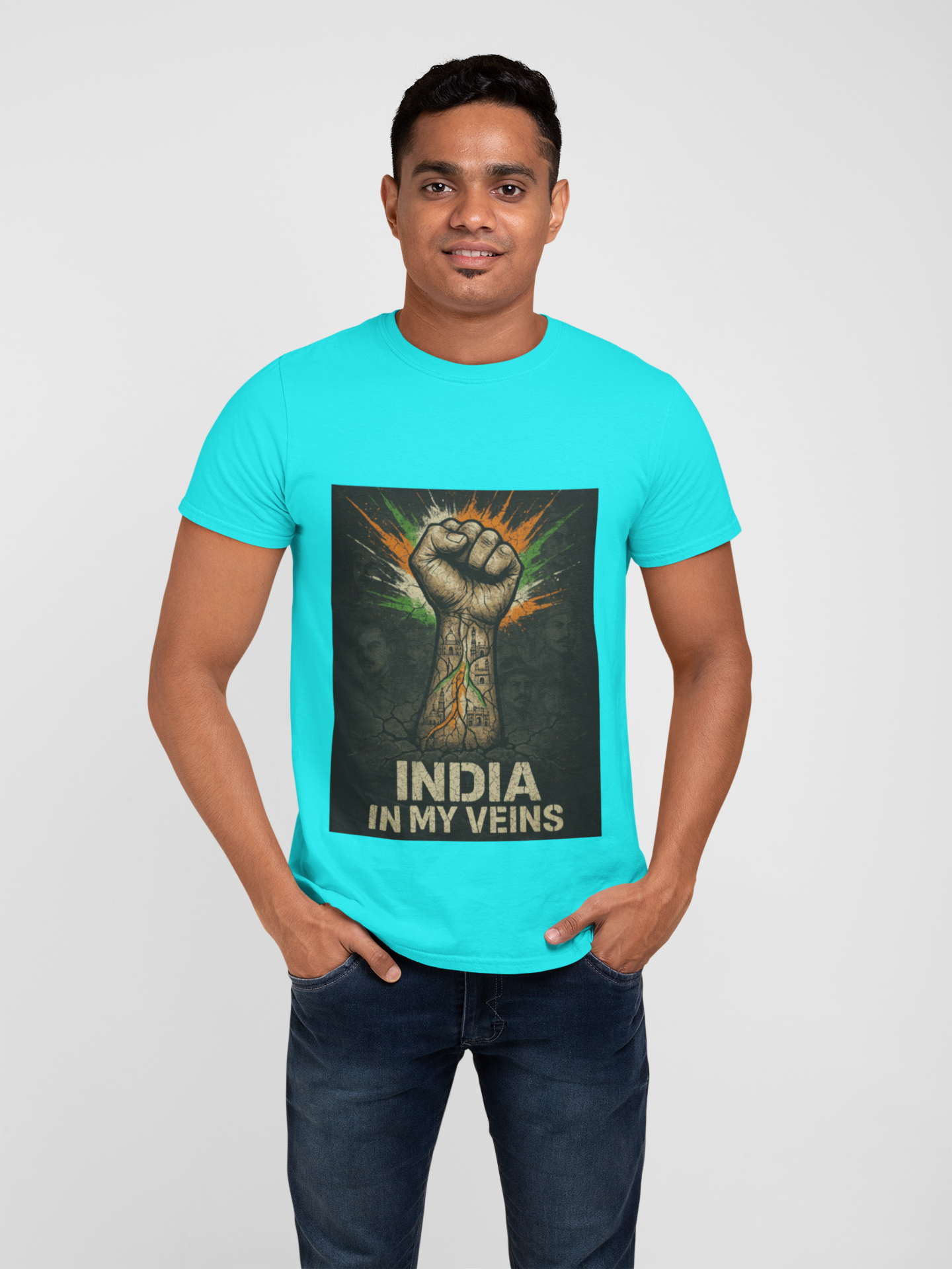 India In My Veins - Limited Edition Patriotic T-Shirt | Independence Day Streetwear