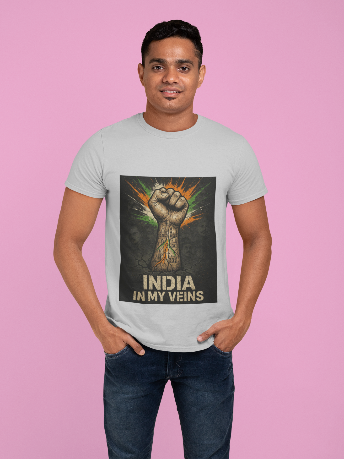 India In My Veins - Limited Edition Patriotic T-Shirt | Independence Day Streetwear