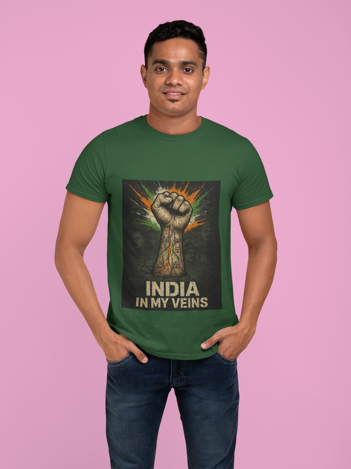 India In My Veins - Limited Edition Patriotic T-Shirt | Independence Day Streetwear