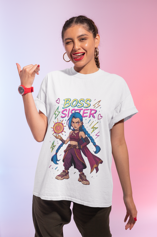 Boss Sister Graphic Tee – Unleash Your Power | Limited Rakhi Edition