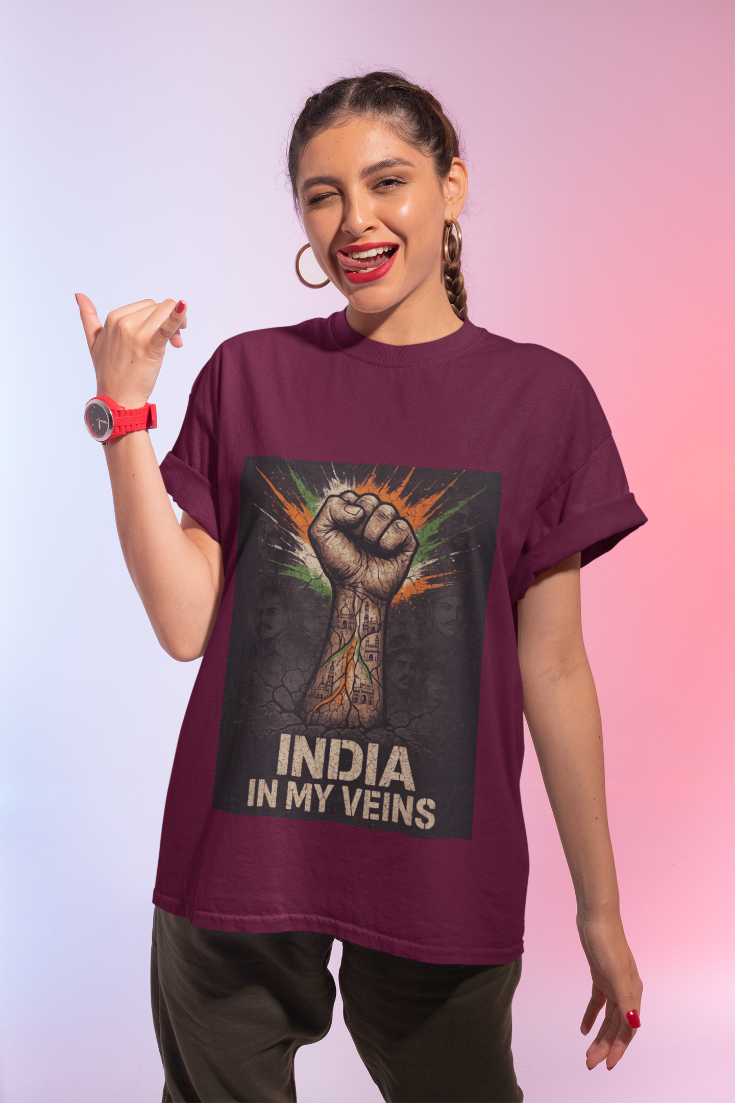 India In My Veins - Limited Edition Patriotic T-Shirt | Independence Day Streetwear