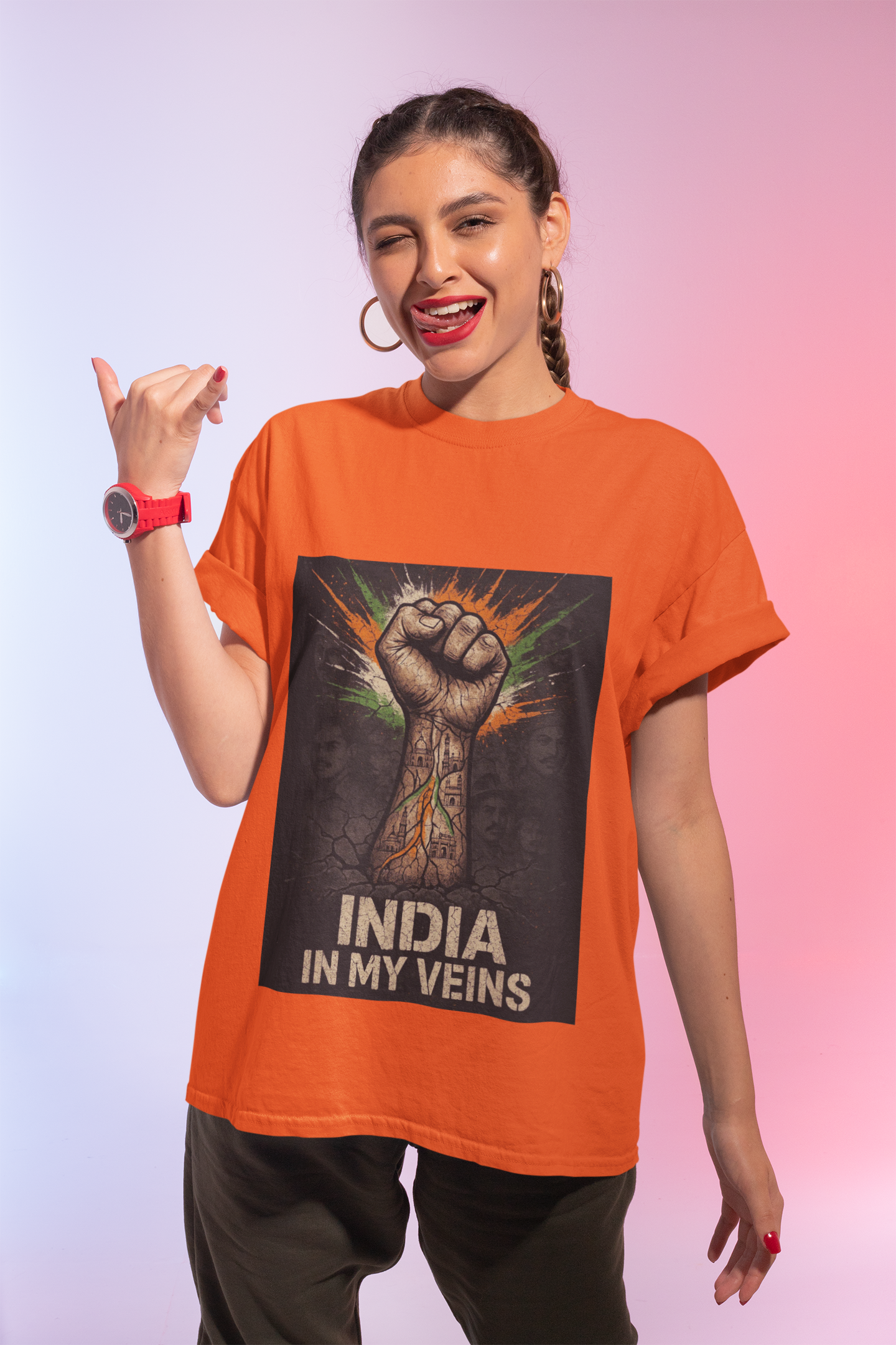 India In My Veins - Limited Edition Patriotic T-Shirt | Independence Day Streetwear