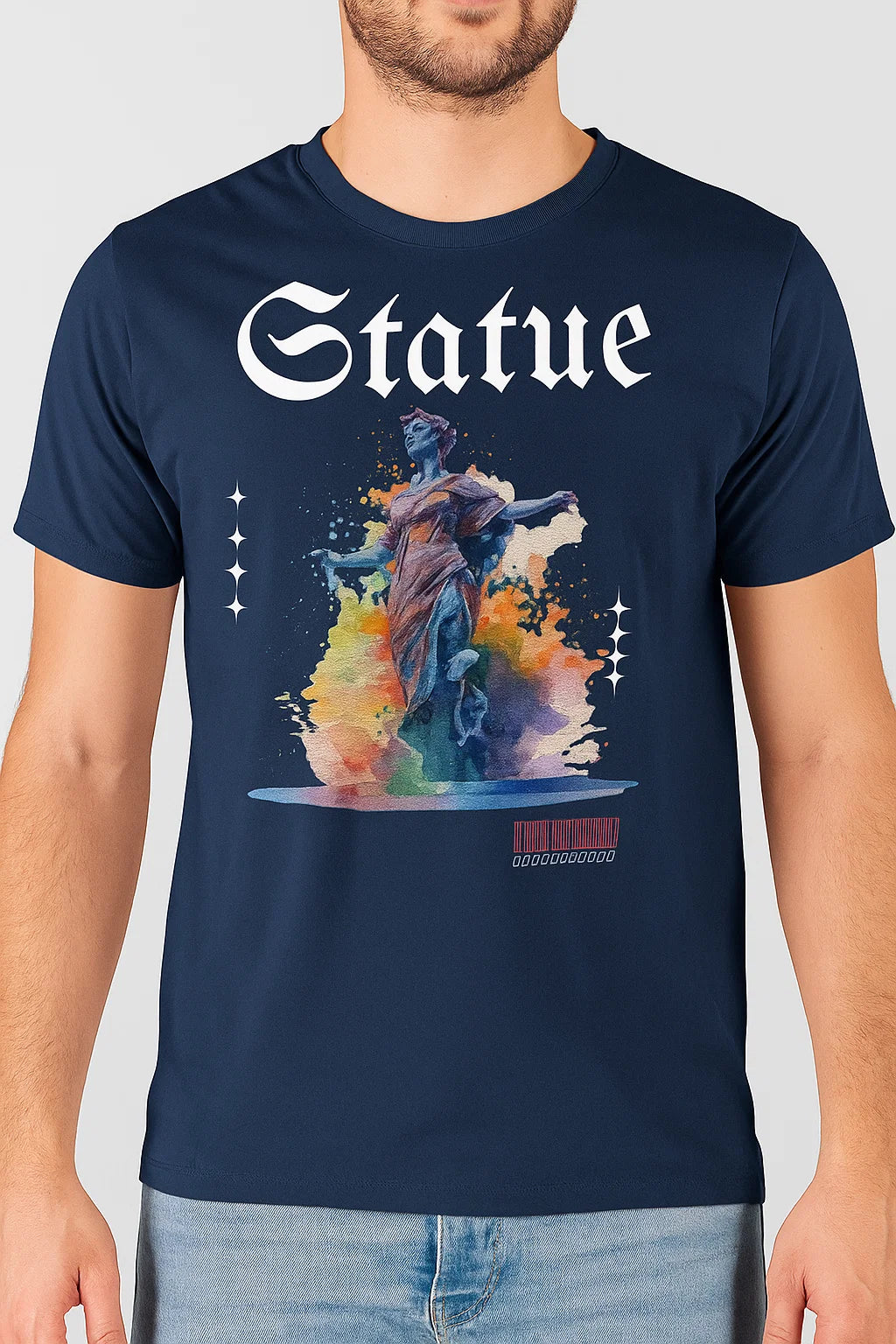 STATUE” Renaissance-Inspired Artistic Graphic T-Shirt – For the Soulful & Bold