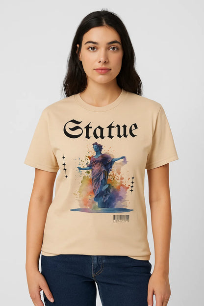 STATUE” Renaissance-Inspired Artistic Graphic T-Shirt – For the Soulful & Bold