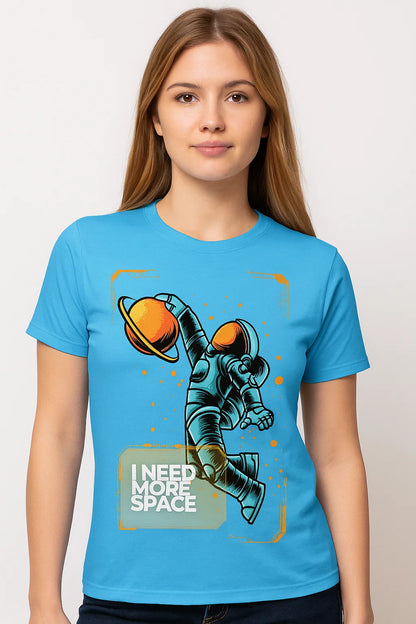 ‘I NEED MORE SPACE’ Astronaut Graphic T-Shirt – Streetwear for Dreamers & Rule-Breakers