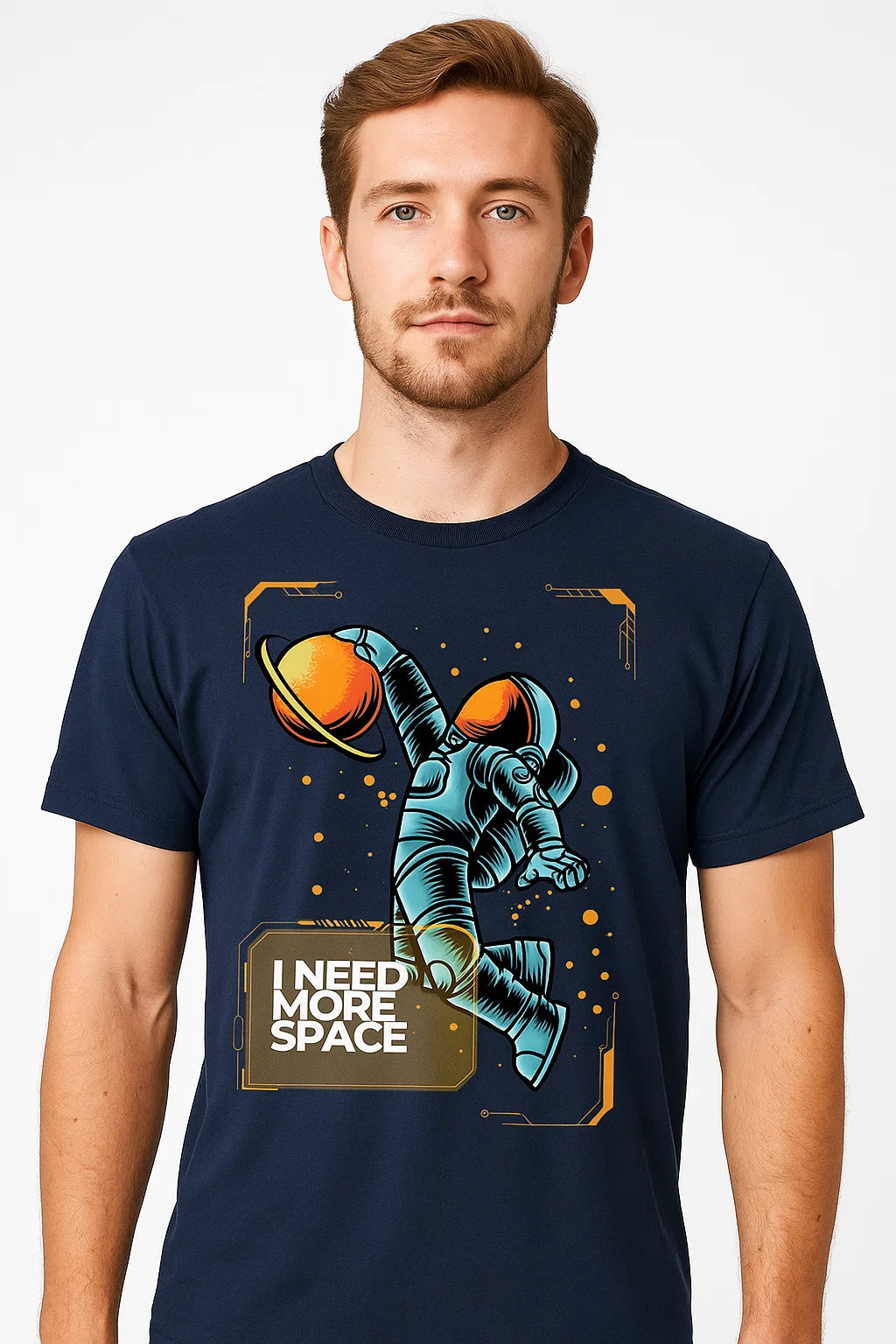 ‘I NEED MORE SPACE’ Astronaut Graphic T-Shirt – Streetwear for Dreamers & Rule-Breakers