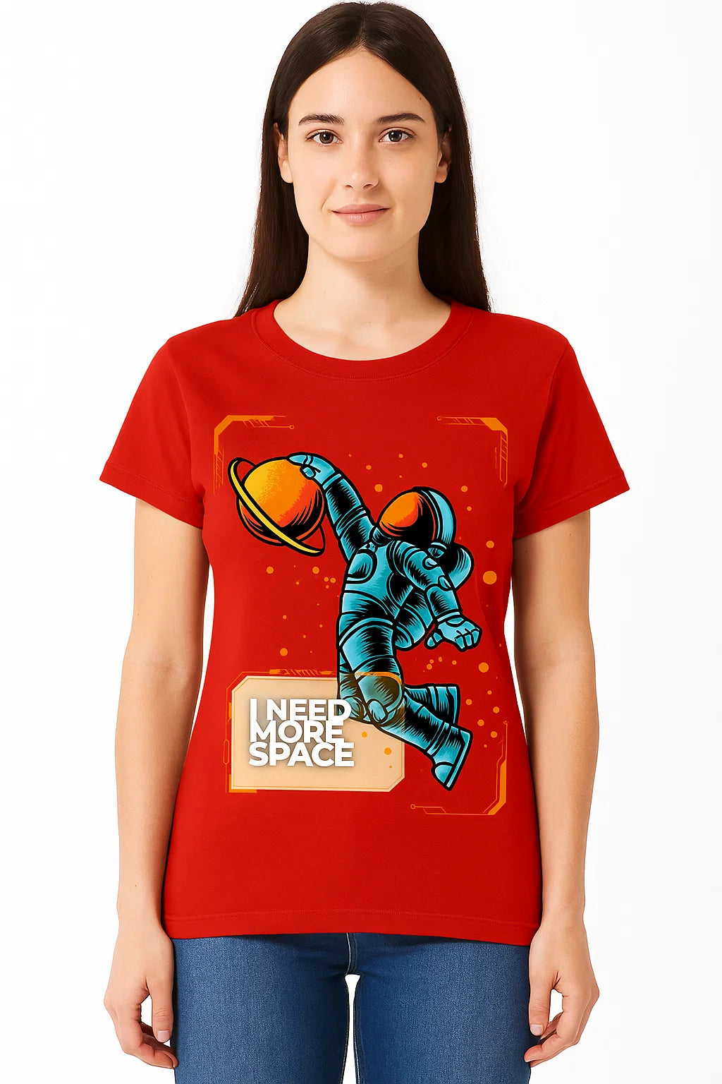 ‘I NEED MORE SPACE’ Astronaut Graphic T-Shirt – Streetwear for Dreamers & Rule-Breakers