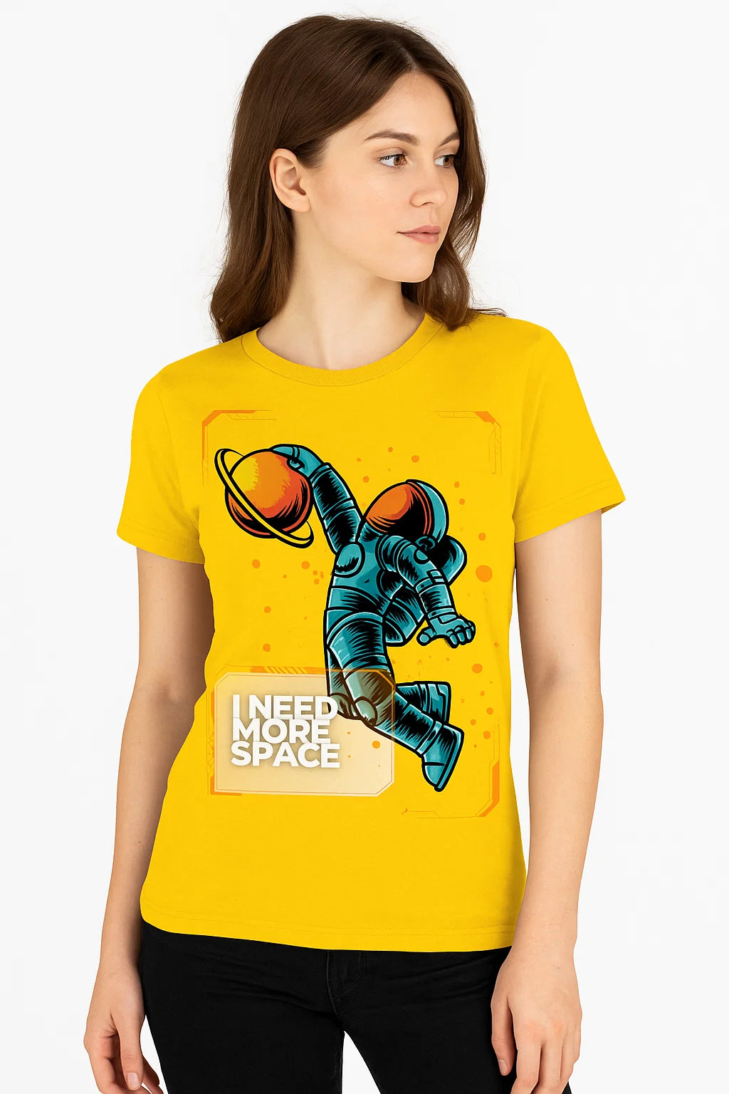 ‘I NEED MORE SPACE’ Astronaut Graphic T-Shirt – Streetwear for Dreamers & Rule-Breakers