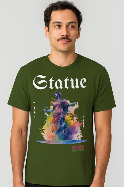 STATUE” Renaissance-Inspired Artistic Graphic T-Shirt – For the Soulful & Bold