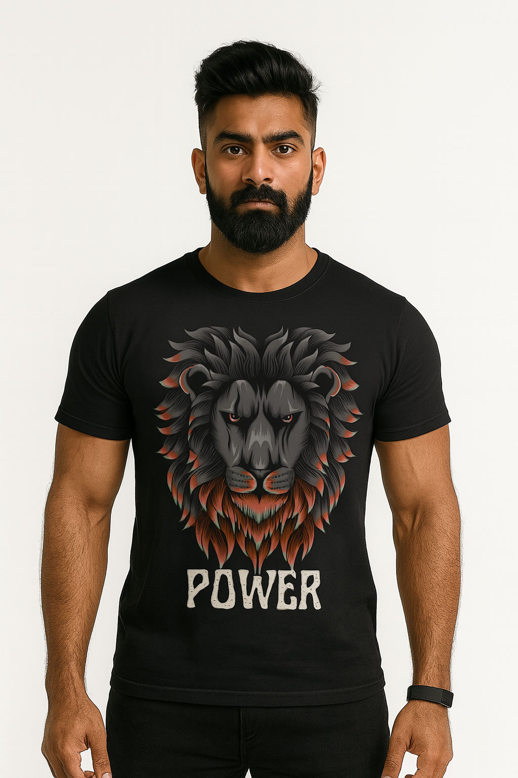 POWER Lion Graphic T-Shirt – Unisex Tee | Gen Z Streetwear India