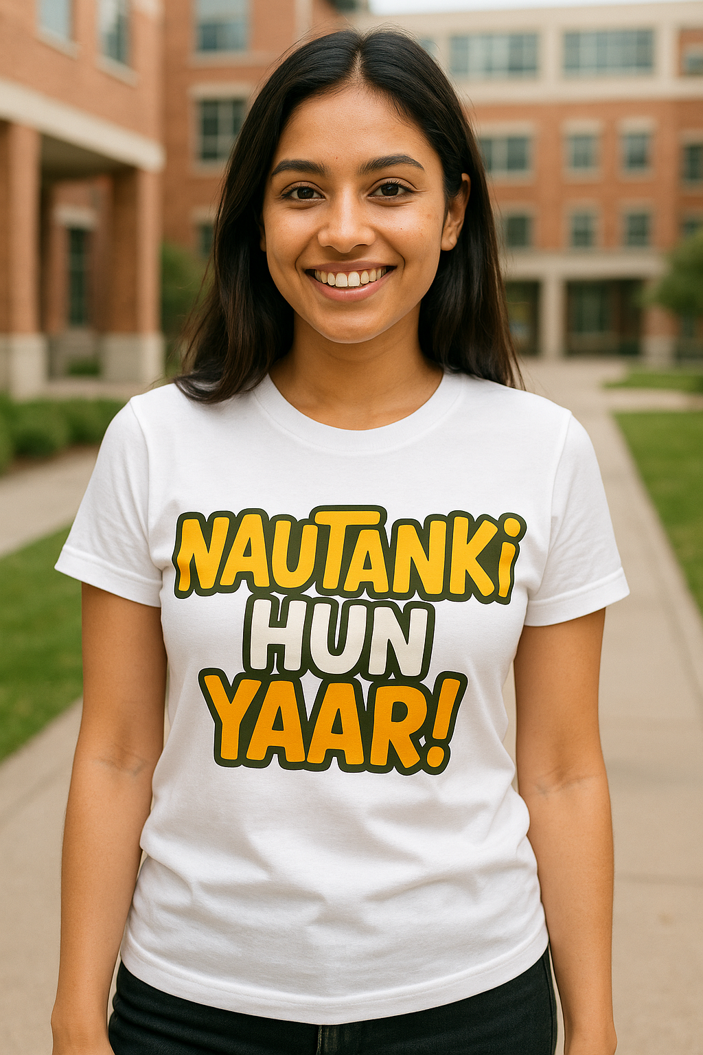 Nautanki Hun Yaar!" Unisex T-Shirt – Quirky Gen Z Desi Vibes