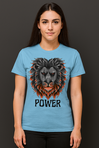POWER Lion Graphic T-Shirt – Unisex Tee | Gen Z Streetwear India