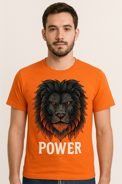 POWER Lion Graphic T-Shirt – Unisex Tee | Gen Z Streetwear India