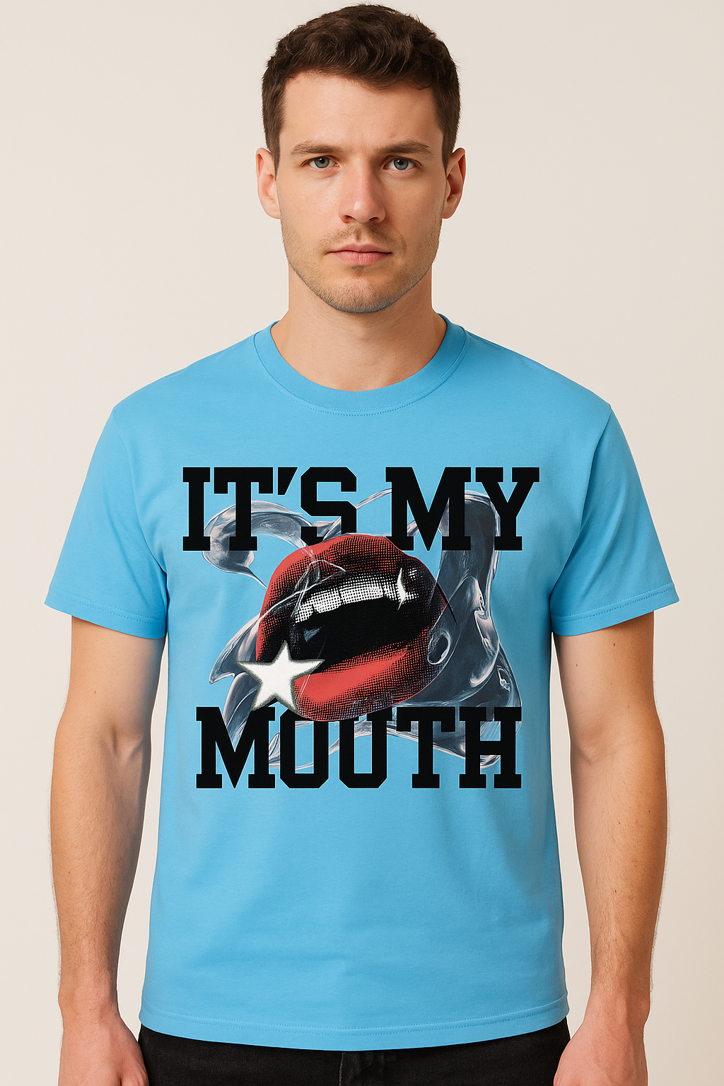 Bold “IT'S MY MOUTH” Graphic T-Shirt – Unisex Gen Z Streetwear Tee