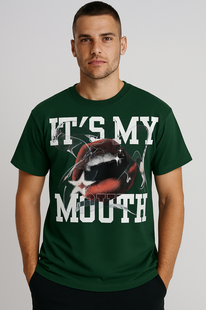 Bold “IT'S MY MOUTH” Graphic T-Shirt – Unisex Gen Z Streetwear Tee