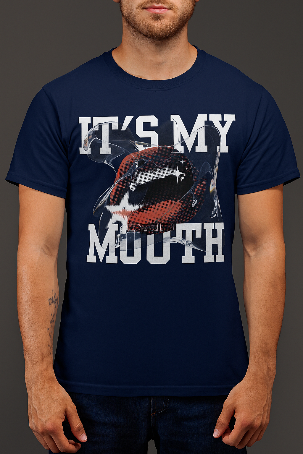 Bold “IT'S MY MOUTH” Graphic T-Shirt – Unisex Gen Z Streetwear Tee