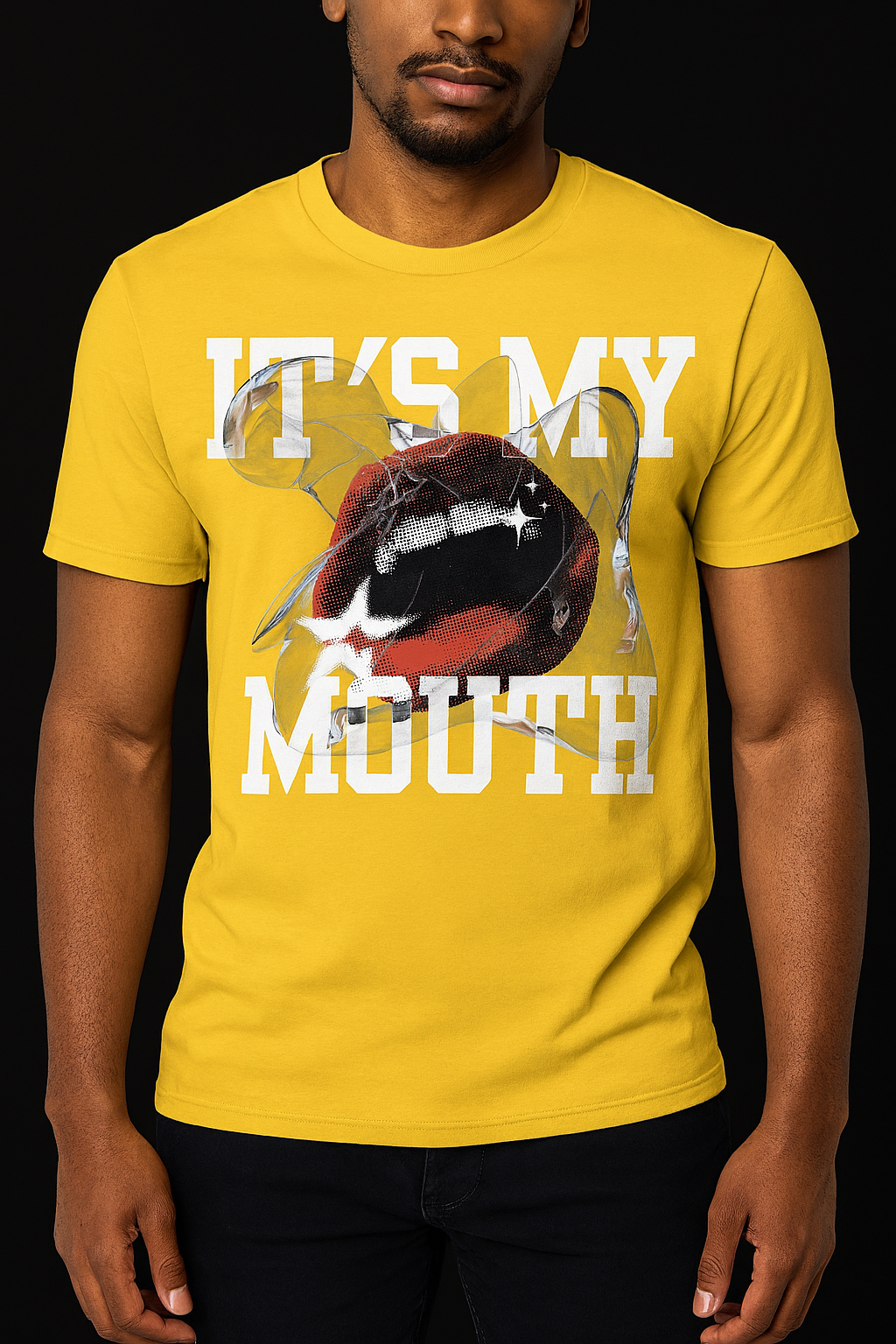 Bold “IT'S MY MOUTH” Graphic T-Shirt – Unisex Gen Z Streetwear Tee