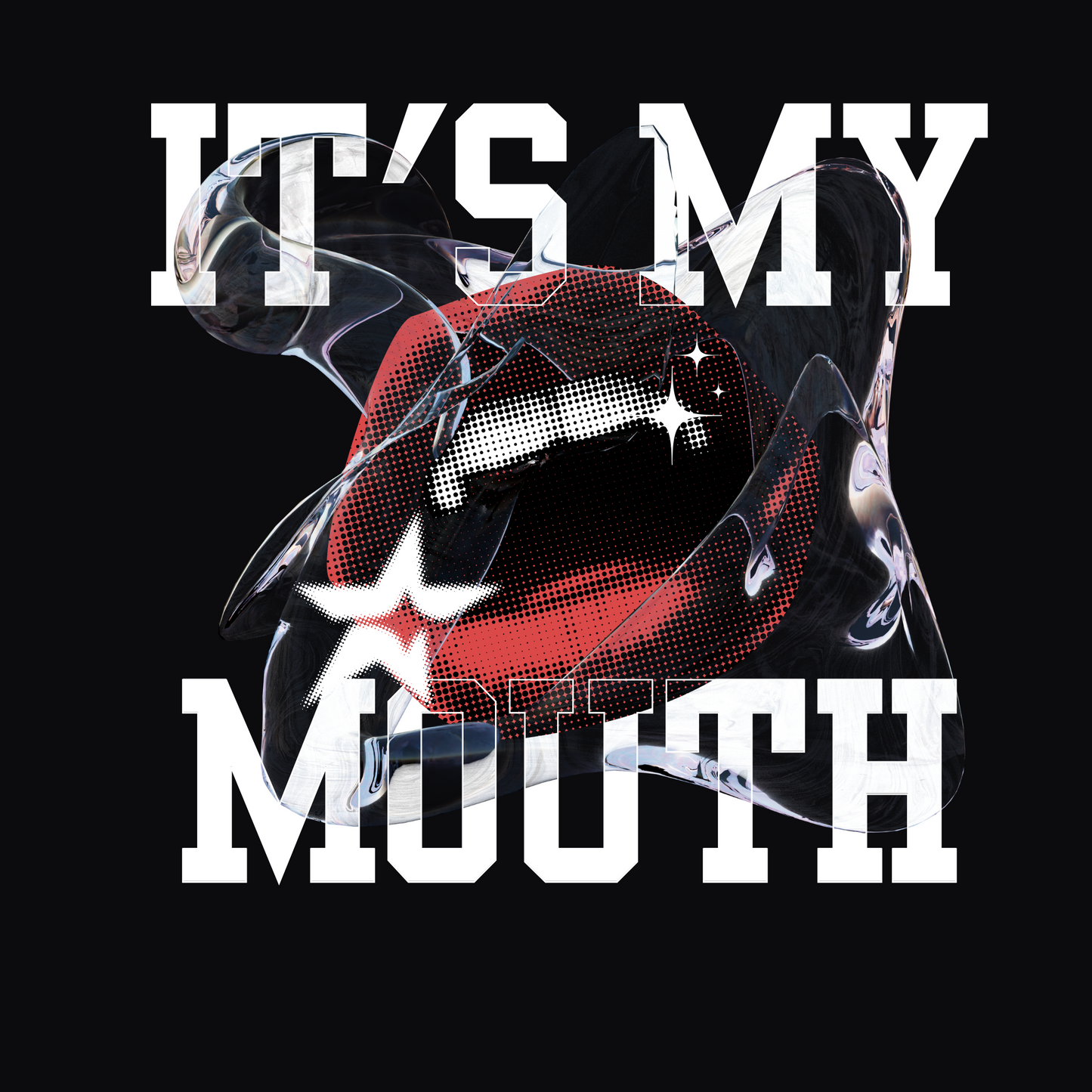 Bold “IT'S MY MOUTH” Graphic T-Shirt – Unisex Gen Z Streetwear Tee
