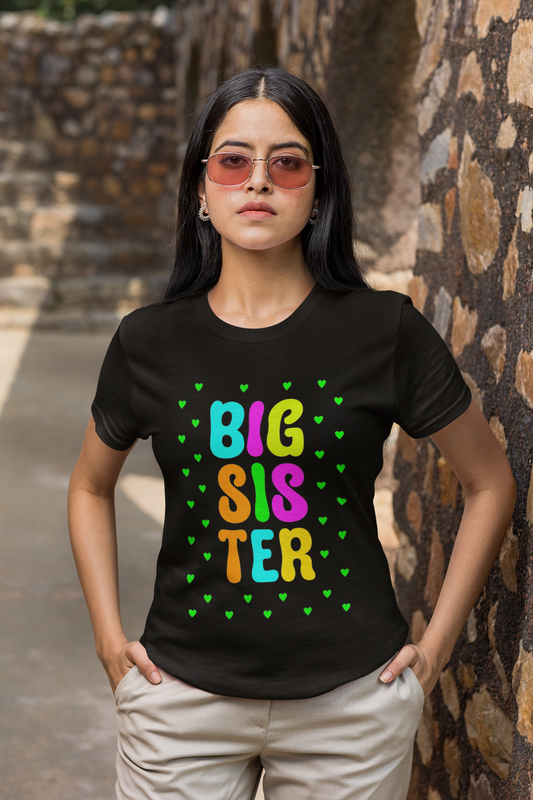 Celebrate Big Sis Energy with the “Big Sister” Graphic T-Shirt —  Rakhi Drop Limited Edition