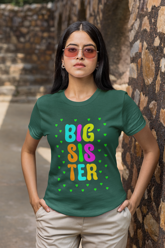 Celebrate Big Sis Energy with the “Big Sister” Graphic T-Shirt —  Rakhi Drop Limited Edition