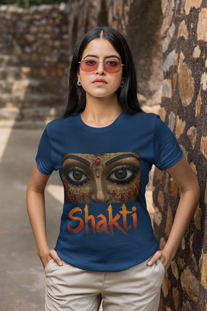 Shakti in Your Eyes Graphic T Shirt For Women | Desi Streetwear Fashion