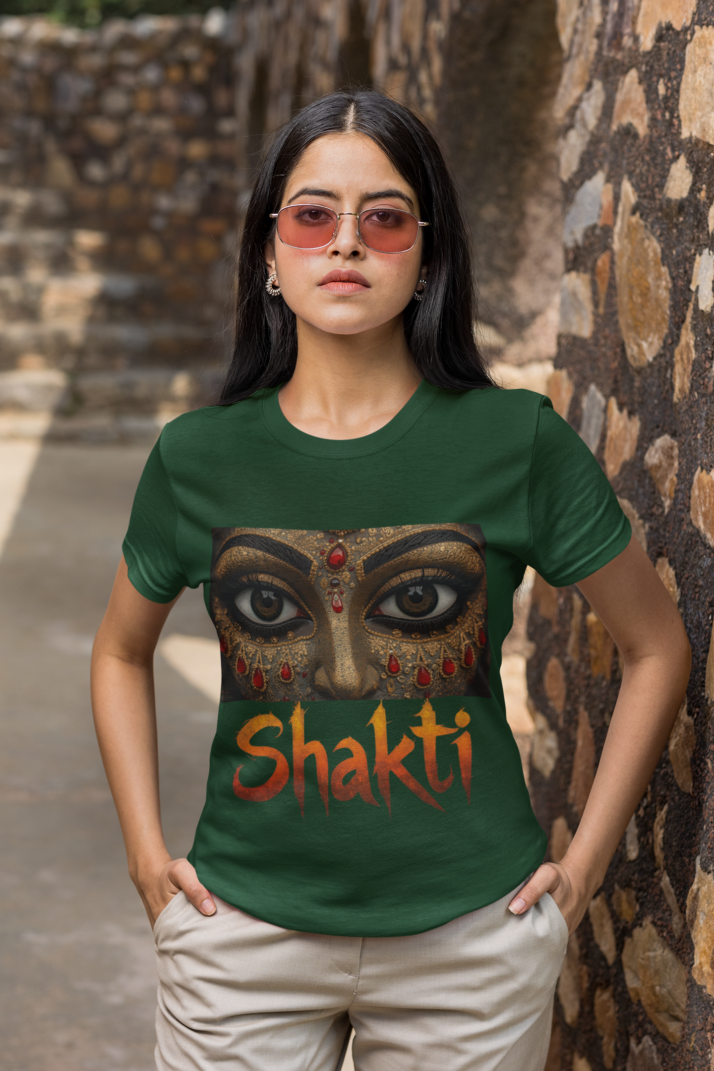 Shakti in Your Eyes Graphic T Shirt For Women | Desi Streetwear Fashion
