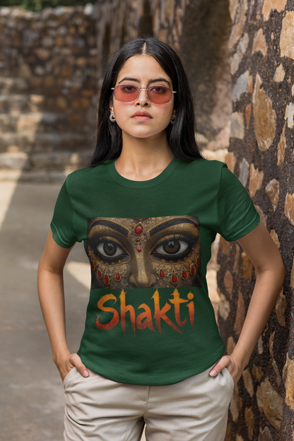 Shakti in Your Eyes Graphic T Shirt For Women | Desi Streetwear Fashion