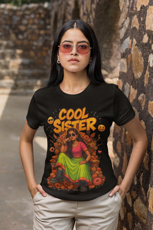 Cool Sister Energy Graphic T-Shirt — Chalaki’s Rakhi Drop Limited Edition