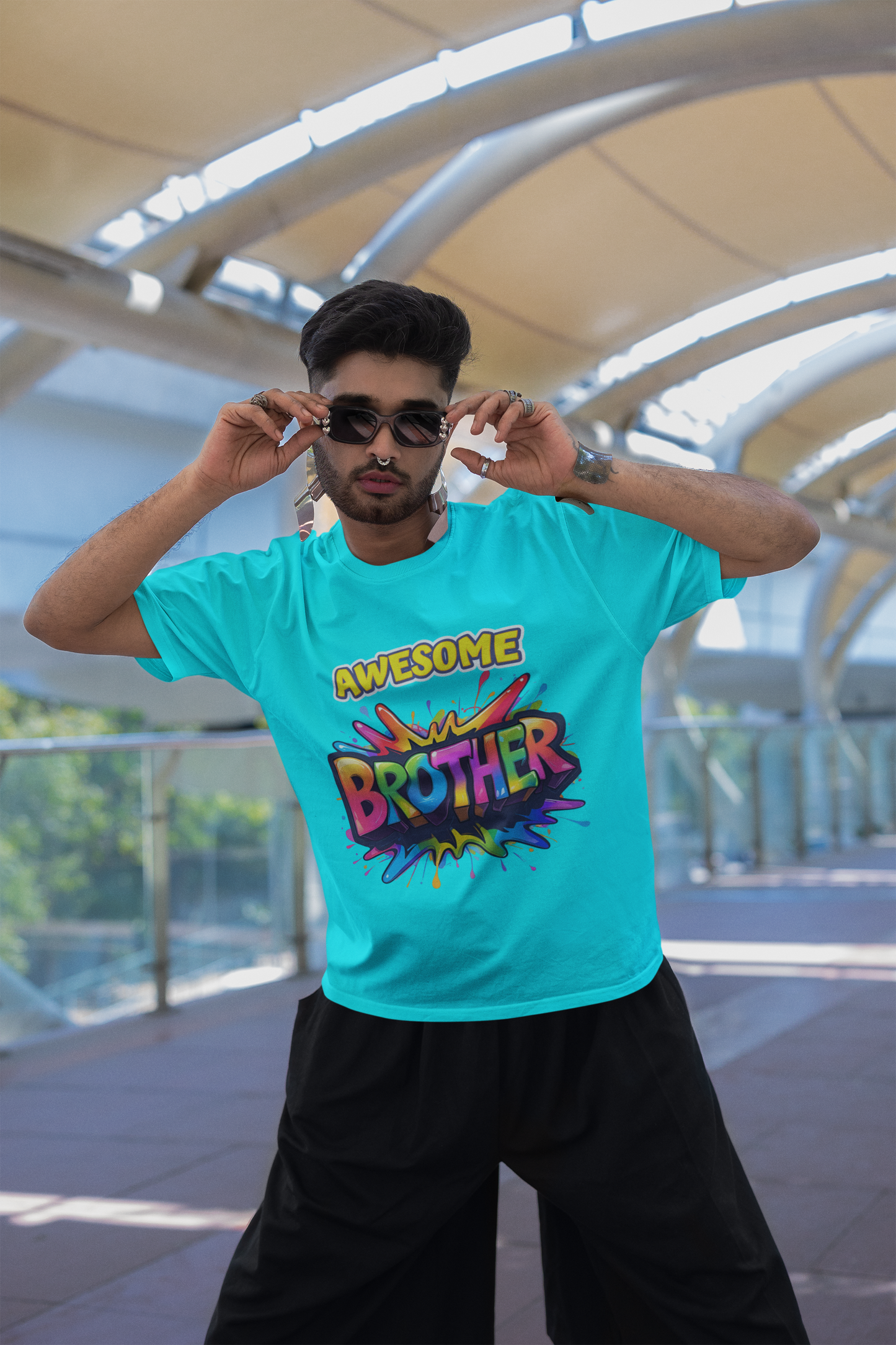 “Awesome Brother” Comic Blast Graphic T-Shirt – Rakhi Drop Limited Edition