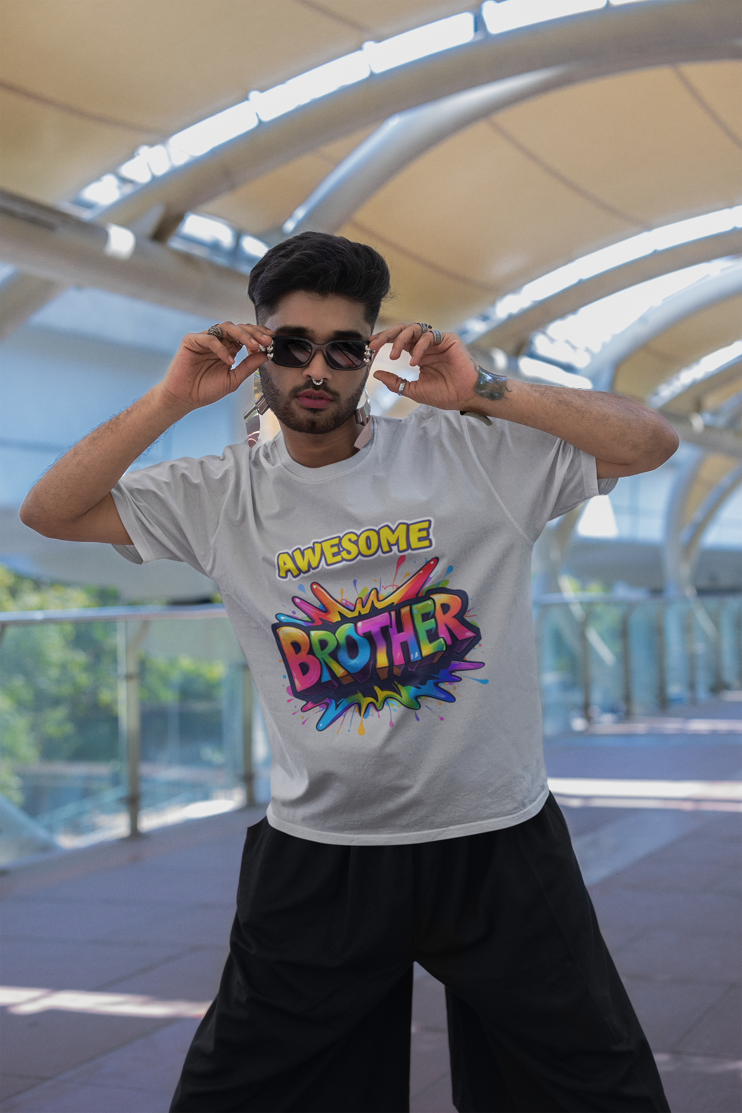 “Awesome Brother” Comic Blast Graphic T-Shirt – Rakhi Drop Limited Edition